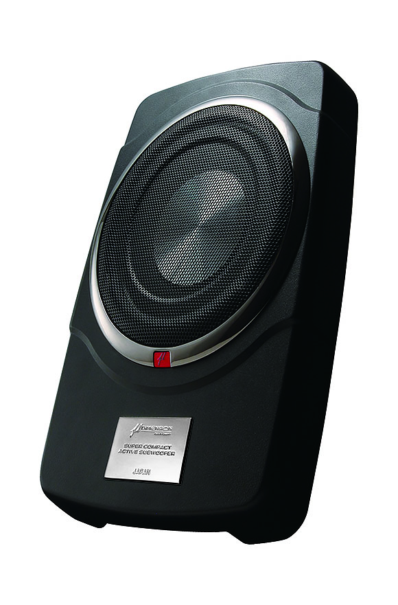 パワード サブウーファー MBQ B-68 【中古美品】 金属ボディ アルミ振動板 MAX 300W チューンアップパワードサブ