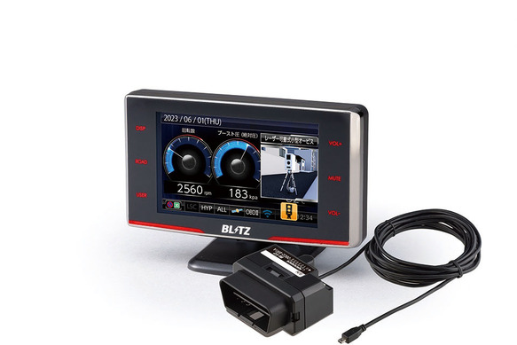 BLITZのレーザー＆レーダー探知機「Touch-LASER」シリーズの3.1インチ