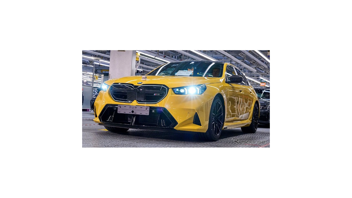 BMW『M5』新型、鮮やかなイエローボディがラインオフ | Push on! Mycar