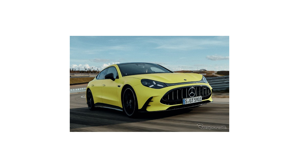 メルセデスAMG GT 4ドアクーペ新型、3モーター1169馬力のEVに…V8