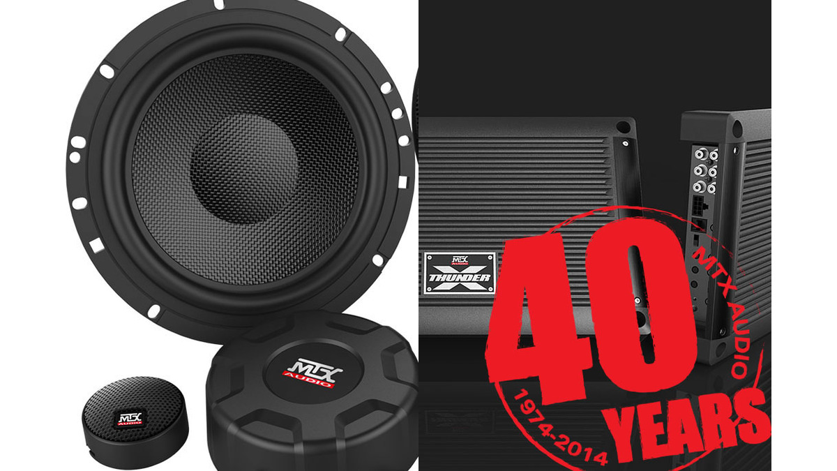 MTX外向き用強力ユニットセット アグレッシブなアメリカン・ブランド“MTX Audio”から40周年記念モデル
