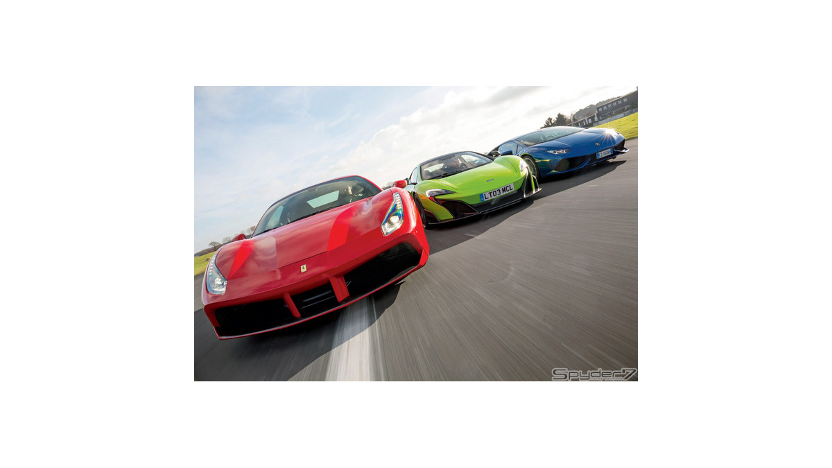 写真集 スーパーカーの世界】フェラーリ488 GTB vs マクラーレン
