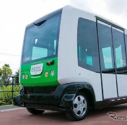 千葉市で試験運行したDeNAのロボットシャトル