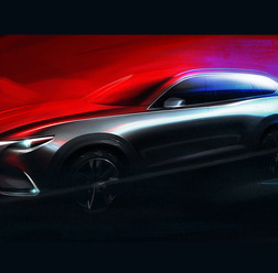 マツダ CX-9 新型の予告スケッチ