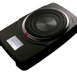 パワードサブウーファーの一例。μディメンション・BlackBoxX8。