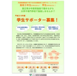 学生サポーター募集