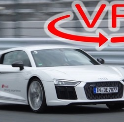 【VR試乗】新型アウディ R8 で富士スピードウェイを全開走行！