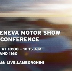 ランボルギーニのジュネーブモーターショー2018のプレスカンファレンス予告