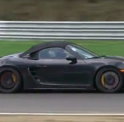 ポルシェ 718ボクスター スパイダー スクープ動画