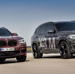 BMW X4M とBMW X3M の開発プロトタイプ車