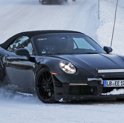 ポルシェ 911 ターボS カブリオレ(スクープ写真)