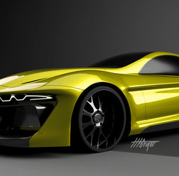 BMW　ハイパーカー　スクープ　予想CG