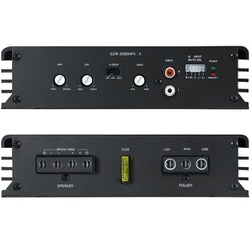パワーアンプのサイドパネルの一例(グラウンドゼロ・GZIA 2080HPX-ll)。
