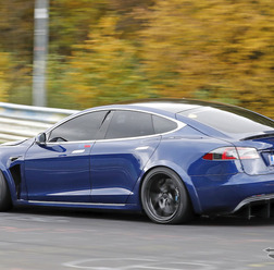 テスラ モデルS Plaid 開発車両(スクープ写真)