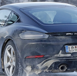 ポルシェ 718 ケイマン GTS 4.0 開発車両（スクープ写真）
