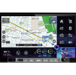 9型大画面ナビの一例(クラリオン)。