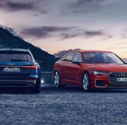 アウディ S6アバント(左)とS6