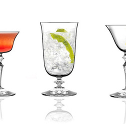Wormwood（ワームウッド）グラスコレクション。左より、PRESIDENTE SEMI STILL LIFE、ALTO BALL、ASTORIA