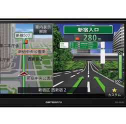 Bluetoothには非対応ながら、iPhone/iPod接続やUSB、SDに対応している市販AV一体型ナビの一例(カロッツェリア・AVIC-RW303ll)。