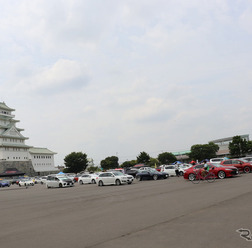 2021年の初夏に開催された『ヨーロピアンサウンドカーオーディオコンテスト東日本』の会場風景。