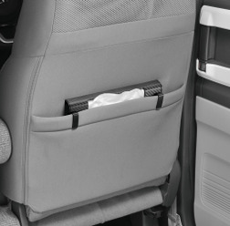 超薄型! 車内の雰囲気を損なわずに、すき間にすぽっと装備できるスリムなティッシュケースが新発売