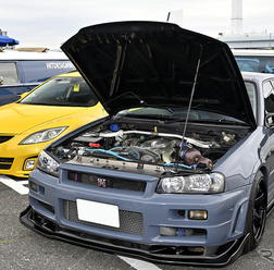 左ハンドルのホンダ フィット! US仕様で雰囲気激変…34th MOONEYES Street Car Nationals