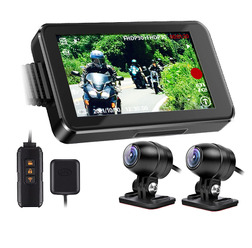 前後フルHD同時録画対応2カメラ分離型バイク用ドライブレコーダー