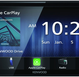 「Apple CarPlay」と「androidauto」に対応した市販ディスプレイオーディオの一例(ケンウッド・DDX5020S)。