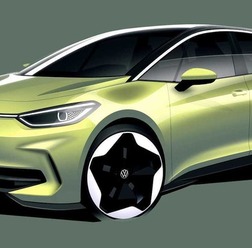 VW ID.3 改良新型のデザインスケッチ