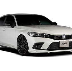 BLITZ CIVIC HYBRID FL4 Front Lip Spoiler ※写真はボディ色と黑で塗り分け塗装して取り付けた一例です
