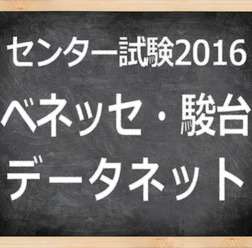 　「センター試験2016」ベネッセ・駿台　データネット