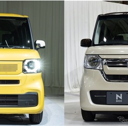 ホンダ N-BOX 新型（左）と現行型（右）