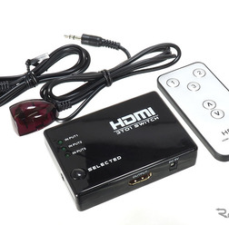「HDMI分配器」の一例(ビートソニック・IF21A)。