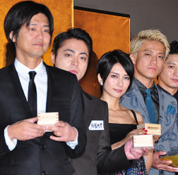 松山博昭監督、山田孝之、柴咲コウ、小栗旬、向井理/『信長協奏曲』初日舞台挨拶
