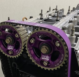 HKSのホンダB型エンジン用「スライドカムプーリー」