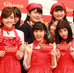 松井愛莉、土屋太鳳、広瀬すず／「Ghana presents ときめき バレンタイン教室」