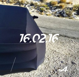 アルピーヌの新型スポーツカーの予告イメージ