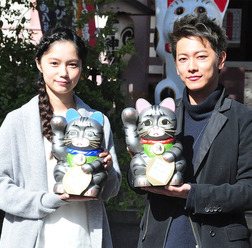宮崎あおい、佐藤健/『世界から猫が消えたなら』ヒット祈願イベント