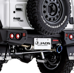 ジャオス『ジムニーノマド』（1型）対応「JAOSリヤスポーツカウル」マットブラック塗装モデル装着例