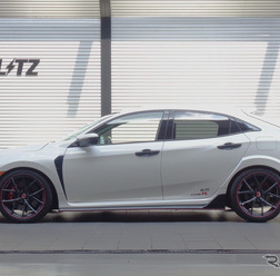 ブリッツ DAMPER ZZ-R A FK8シビックタイプR装着例(フロント:21mmダウン / リア:23mmダウン)