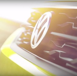VWの小型SUVコンセプトの予告イメージ