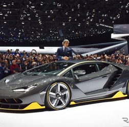 初公開となったランボルギーニの新型スーパーカー『センテナリオ』