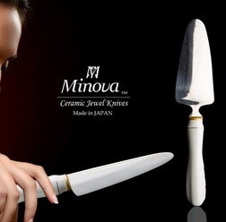 Minova Ceramic Jewel Knives(ミノバ セラミック ジュエル ナイフ)の新シリーズ「Pearl White(パール ホワイト)」が4月に新登場