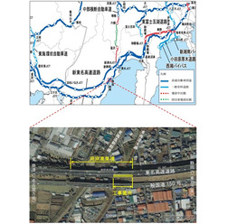 今回東名高速道路で工事を実施するエリア