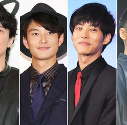 (左から)「ラヴソング」主演の福山雅治、「ゆとりですがなにか」の岡田将生、松坂桃李、柳楽優弥