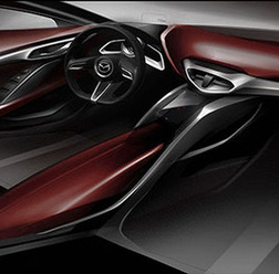 マツダ CX-4 の予告スケッチ
