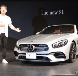 メルセデスベンツ SL 新型と、メルセデス・ベンツ日本 上野金太郎 社長