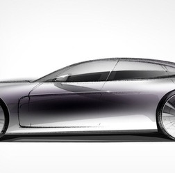 ポルシェ パナメーラ 次期型の予告スケッチ