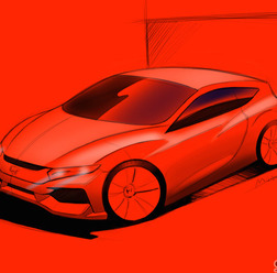 ホンダ CR-Z 次期型スケッチ