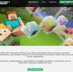 「Minecraft: Education Edition」サイトトップページ